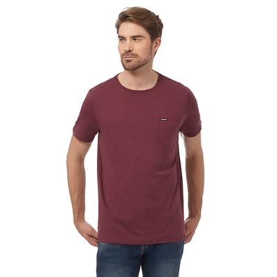 Animal Purple chest pocket t-shirt